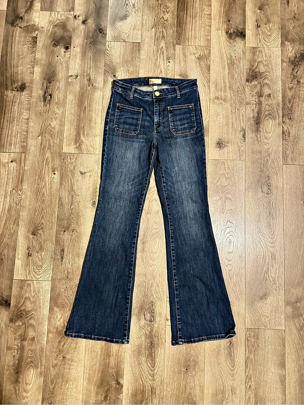 Kut from the Kloth Ana High-Rise Flare Jeans Blue Waist 4